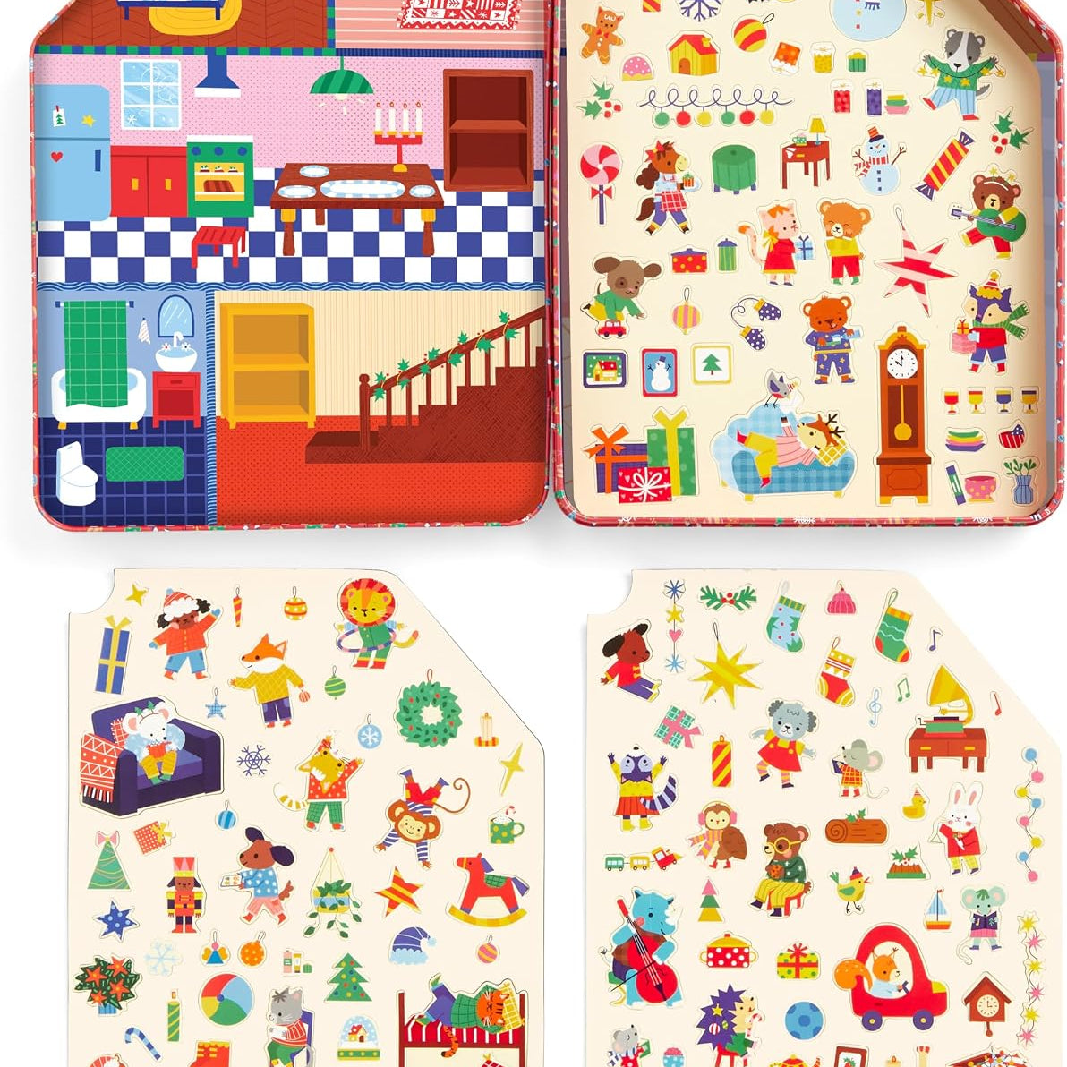 Mudpuppy Merry & Bright Magnetic Playhouse