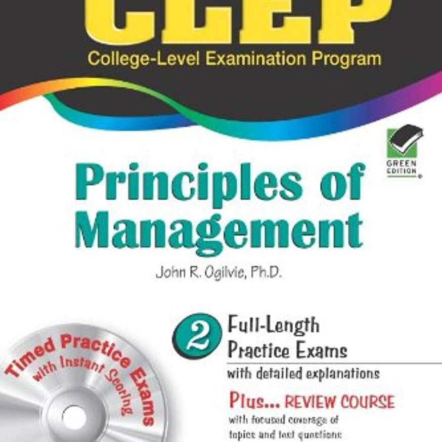 Clep Principles Of Management 9780738601250