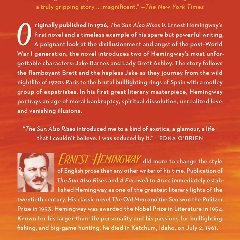 The Sun Also Rises: The Authorized Edition by Hemingway. Ernest 9780743297332_1