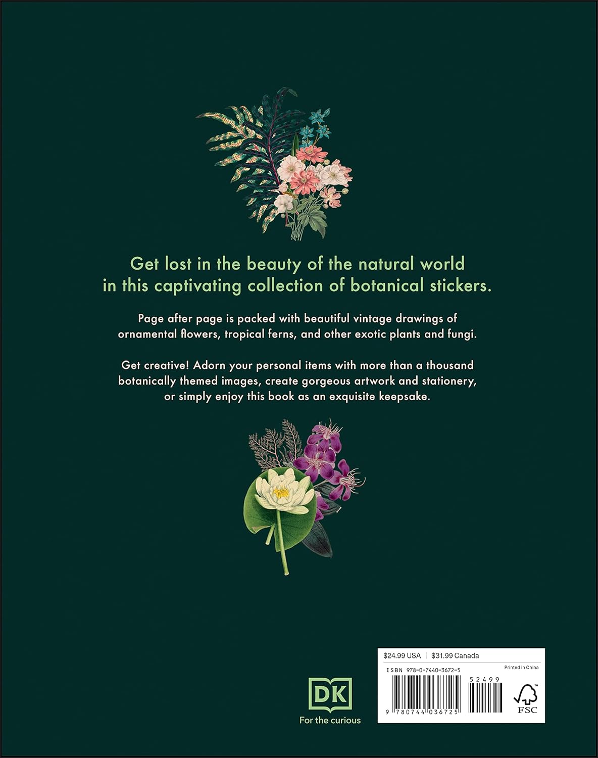 The Botanist's Sticker Anthology (1,000+ Vintage Stickers) by Dk 9780744036725_1
