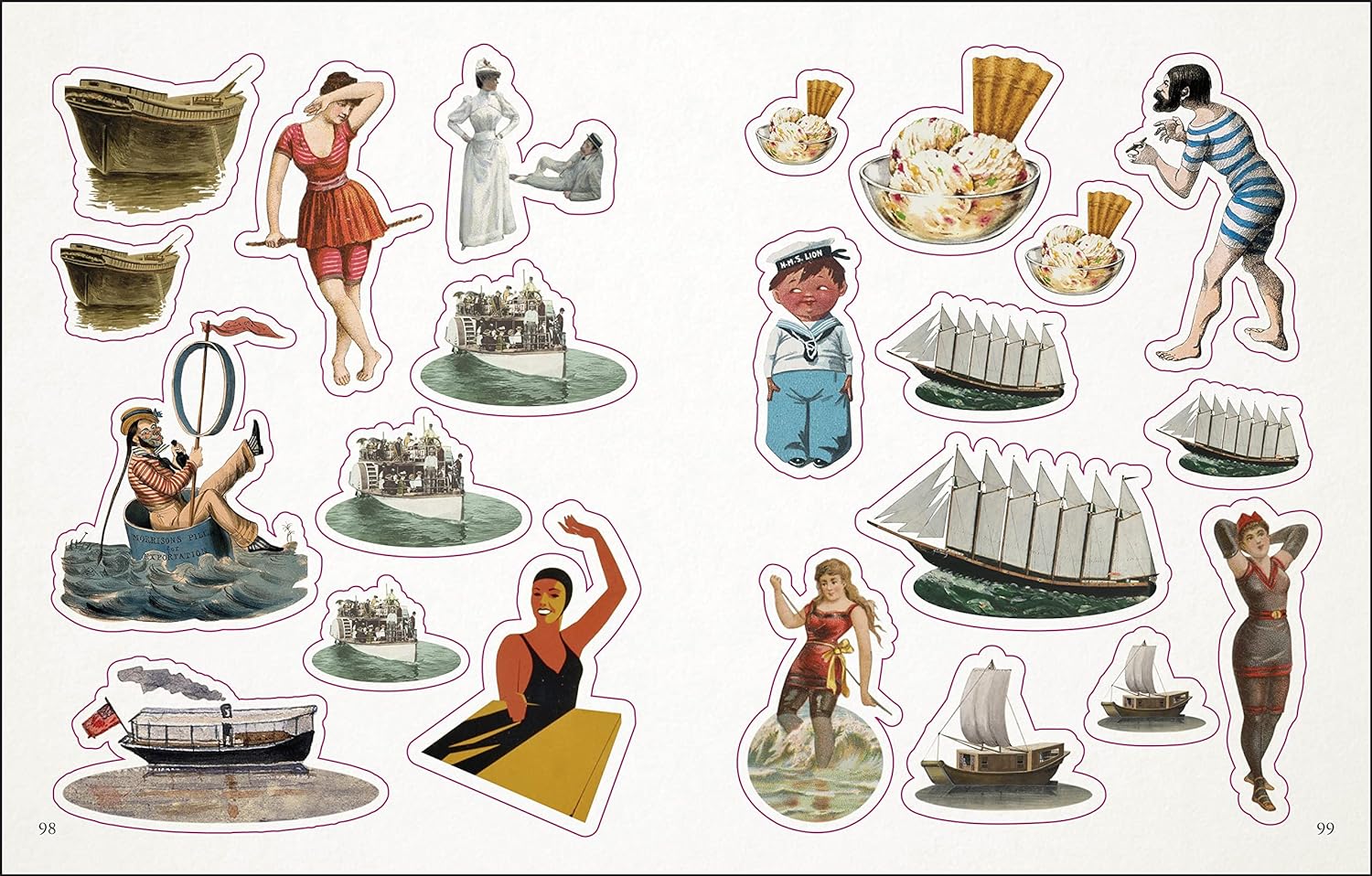 The Seashore Sticker Anthology: With More Than 1000 Vintage Stickers by Dk 9780744051346_9