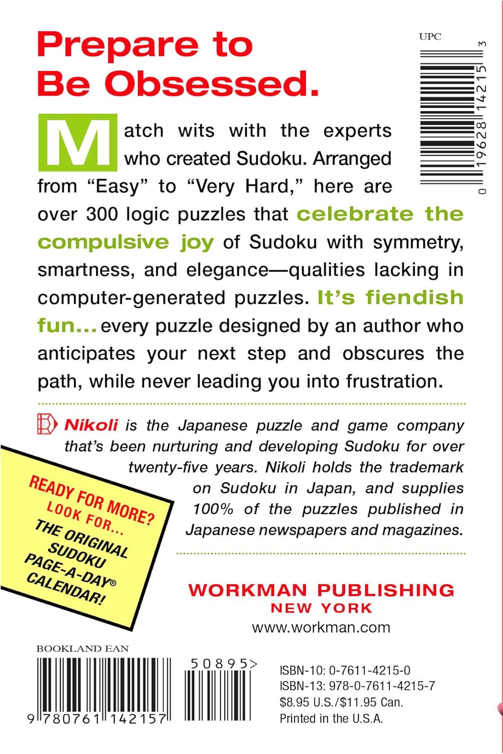 Original Sudoku 9780761142157_1
