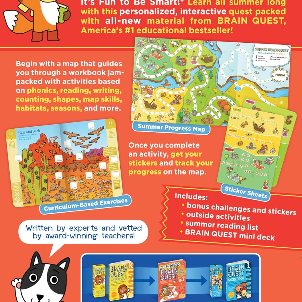 Summer Brain Quest: Between Grades K & 1 by Workman Publishing 9780761189169_1