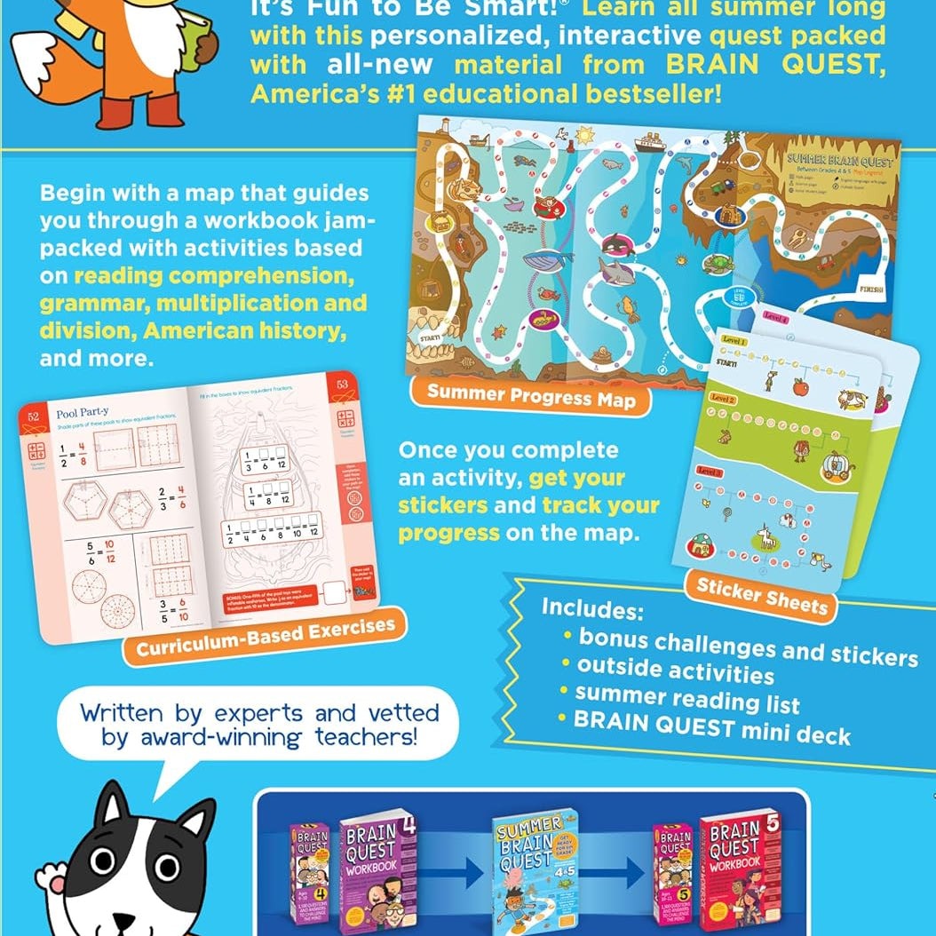 Summer Brain Quest: Between Grades 4 & 5 by Workman Publishing 9780761189206_1