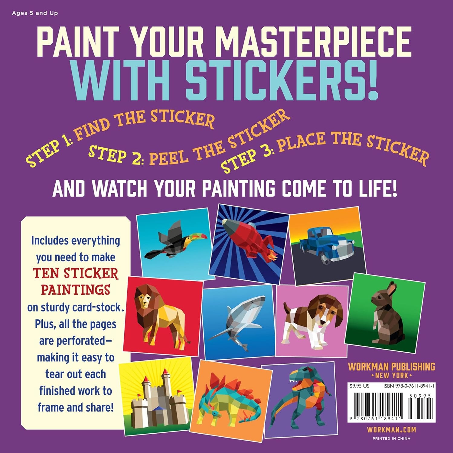 Paint By Sticker Kids-Workman 9780761189411_1