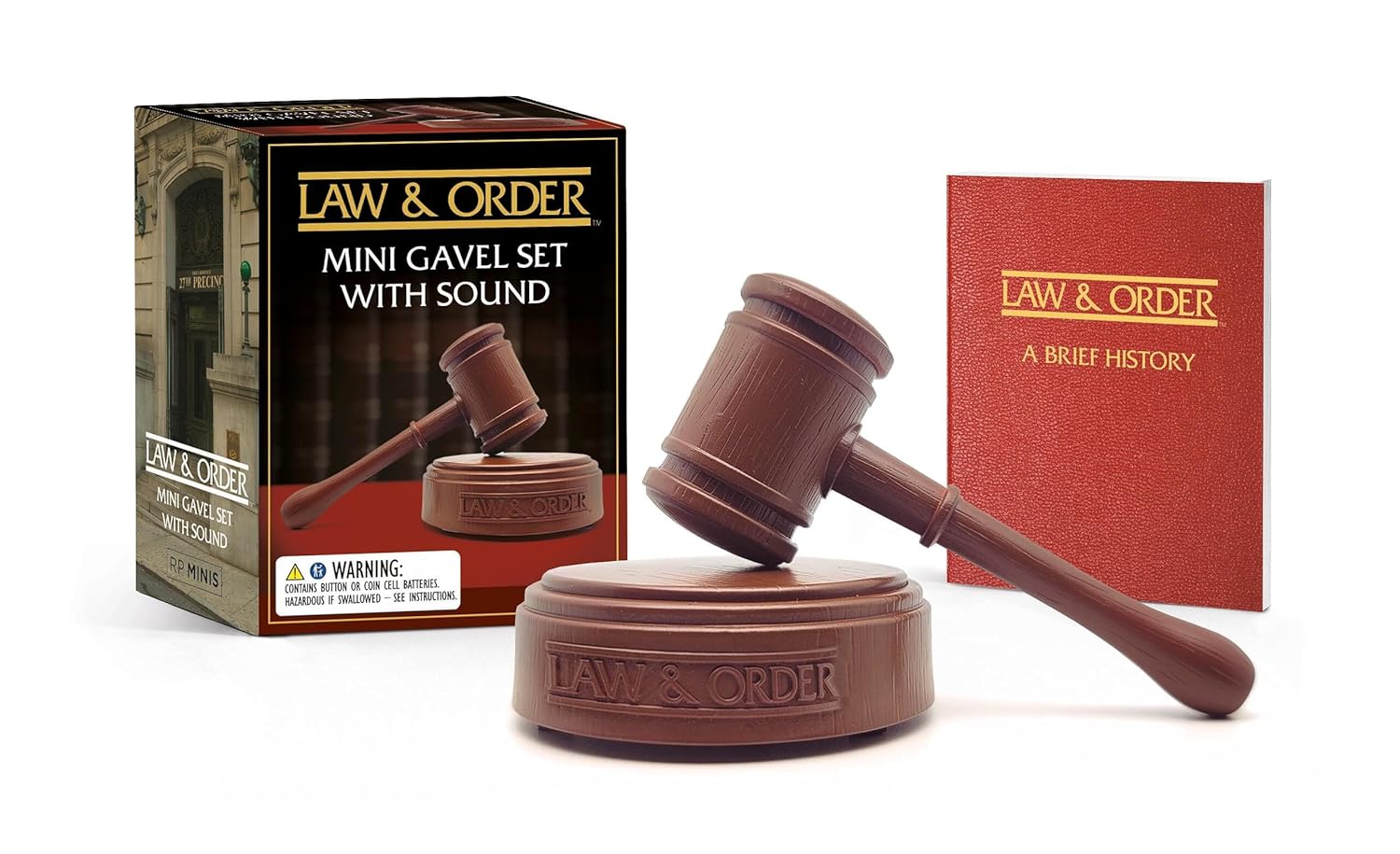 Law & Order: Mini Gavel Set With Sound by RP Minis 9780762482719