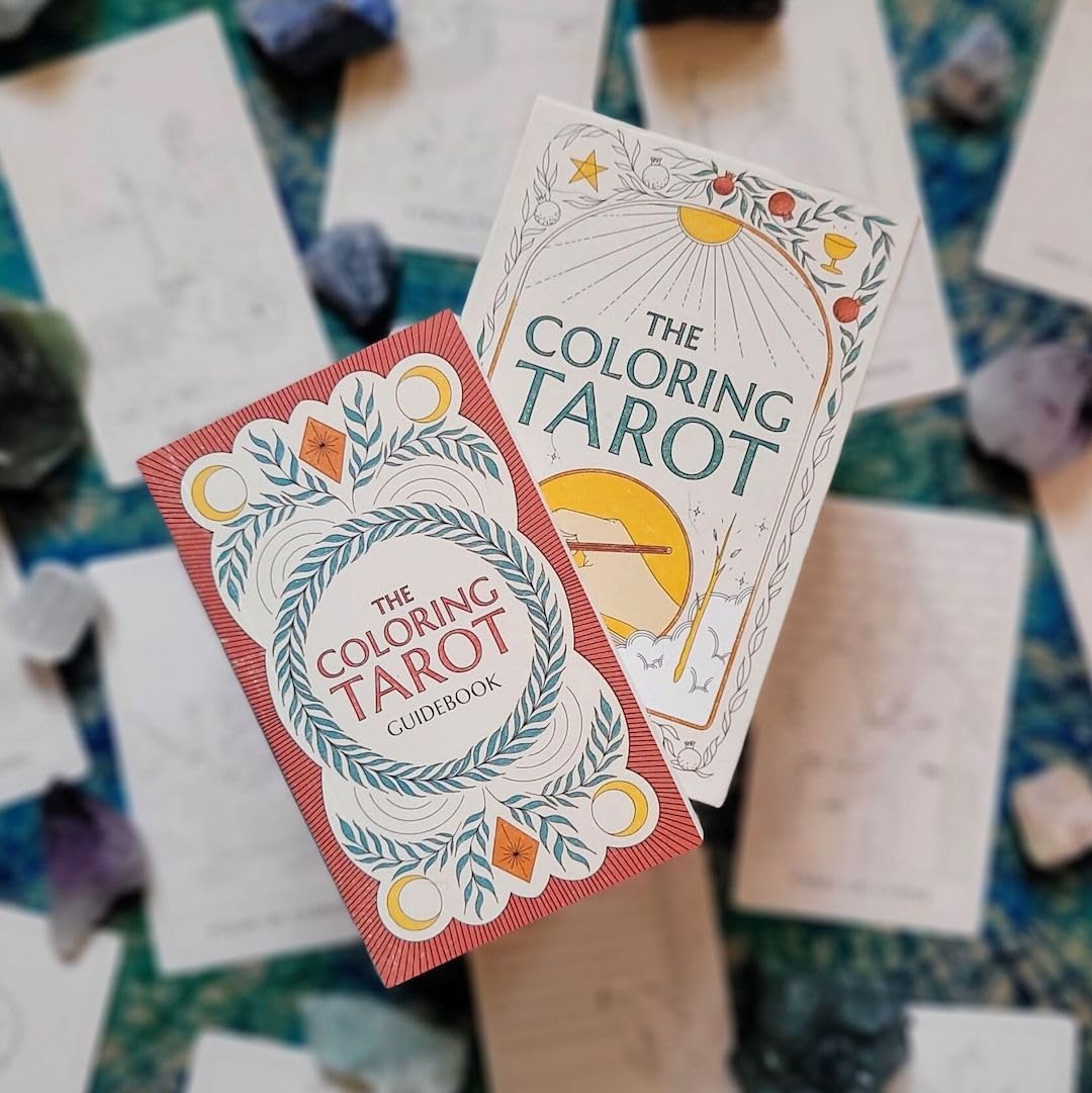 The Coloring Tarot: A Deck And Guidebook To Color And Create by Lyons, Sarah ; L 9780762484287_1