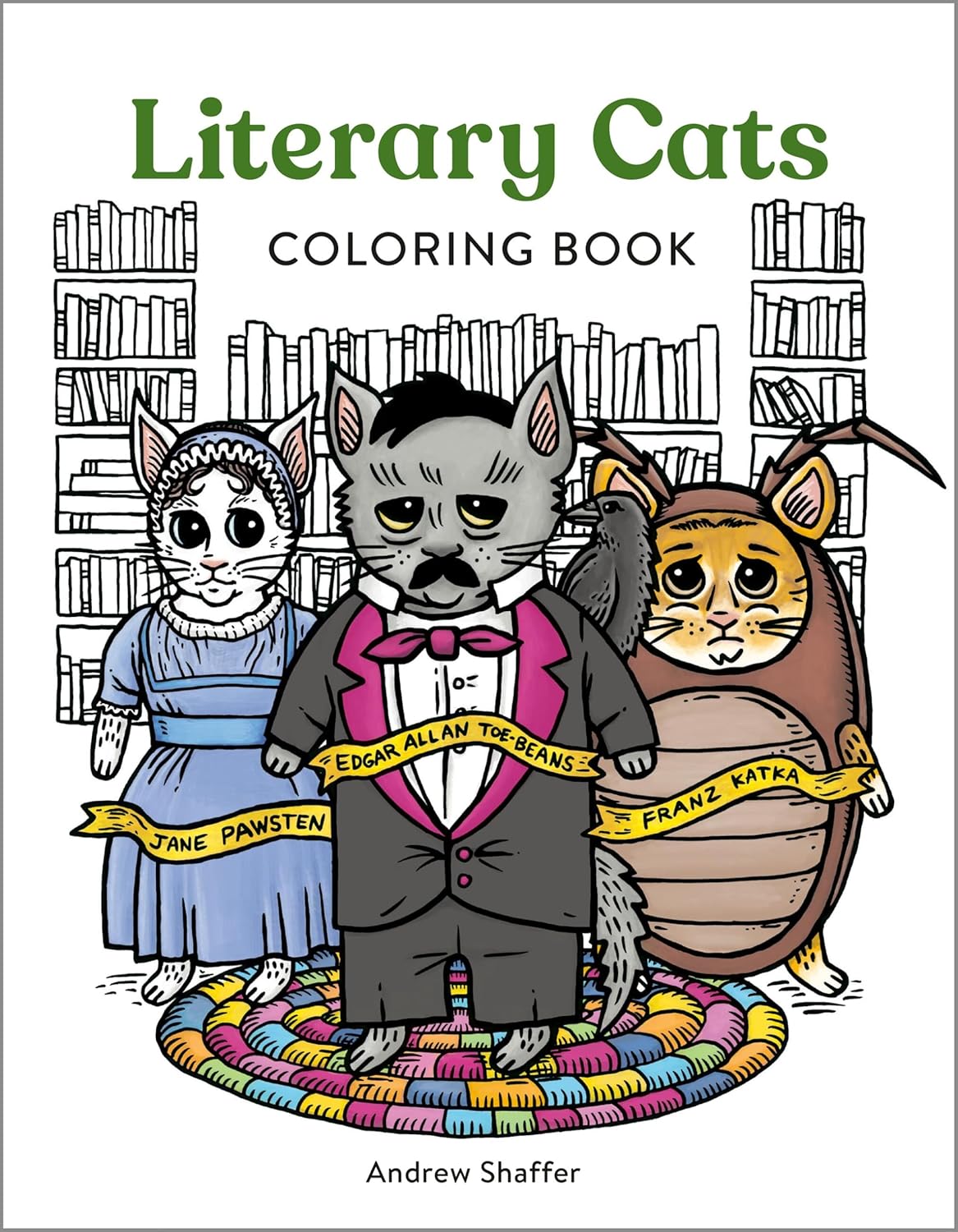 Literary Cats Coloring Book by Shaffer. Andrew 9780762488872