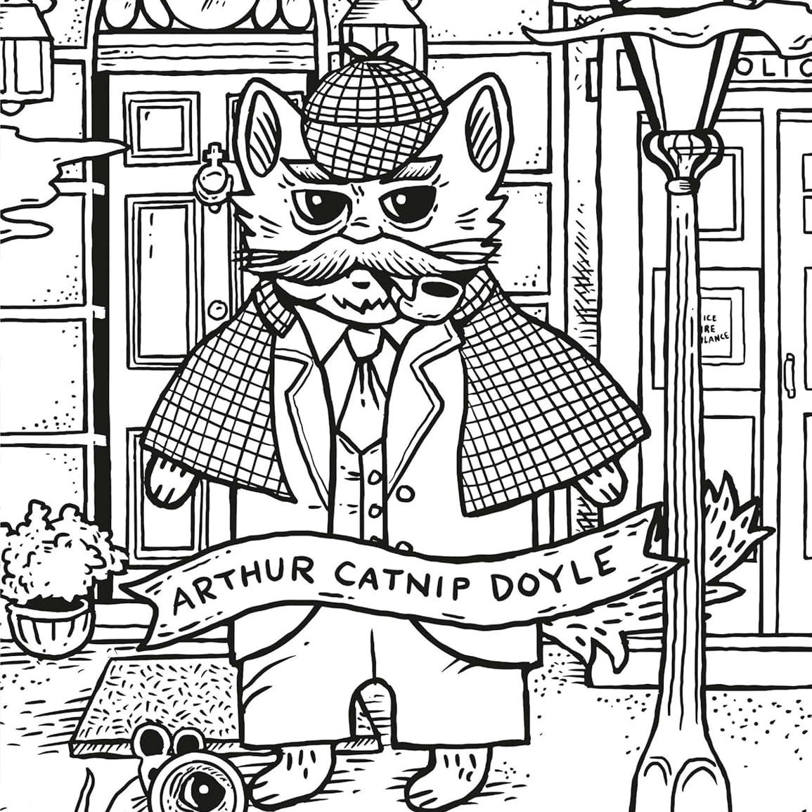 Literary Cats Coloring Book by Shaffer. Andrew 9780762488872_1