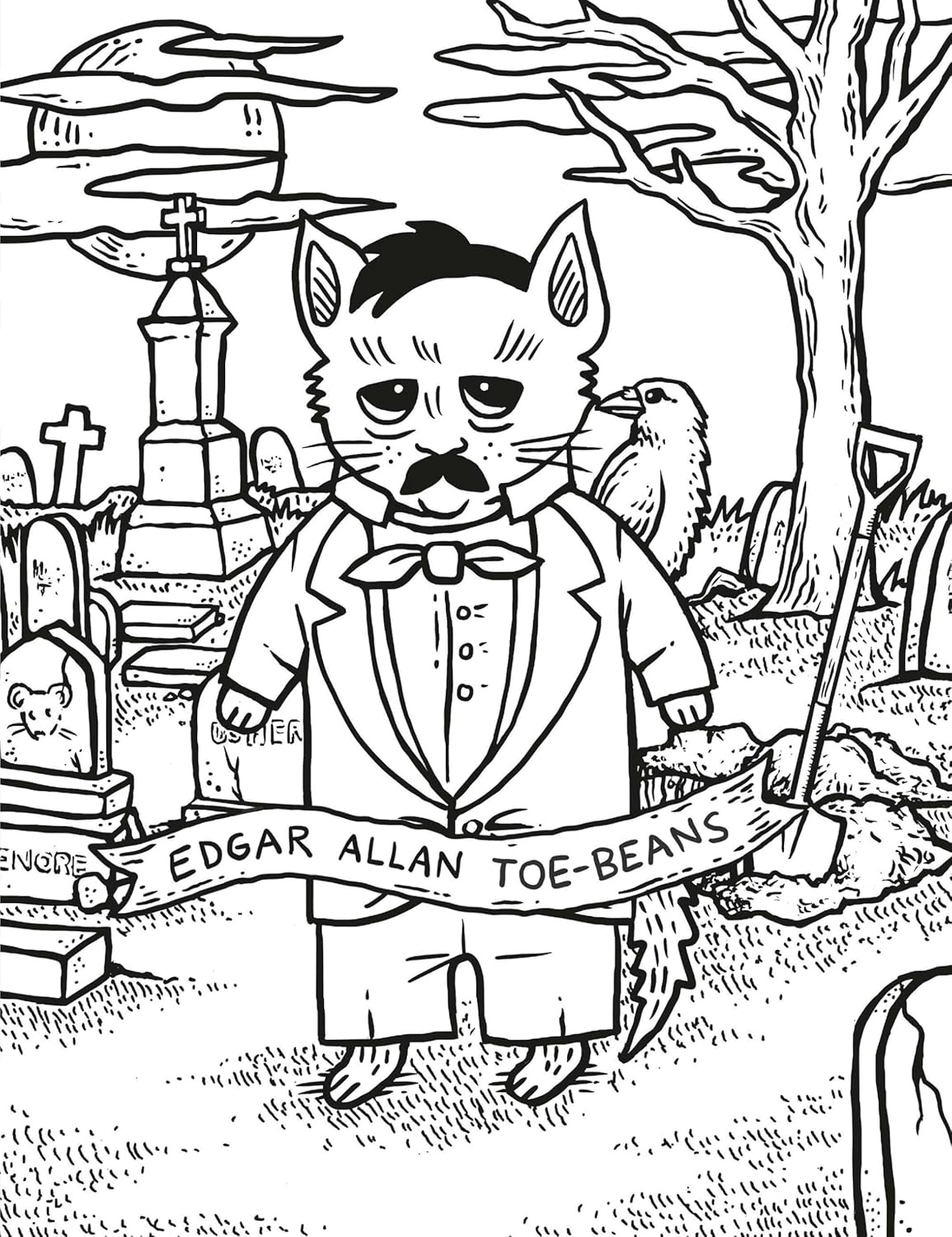 Literary Cats Coloring Book by Shaffer. Andrew 9780762488872_2