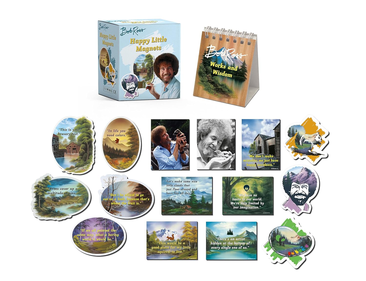 BOB ROSS HAPPY LITTLE MAGNETS 9780762498260