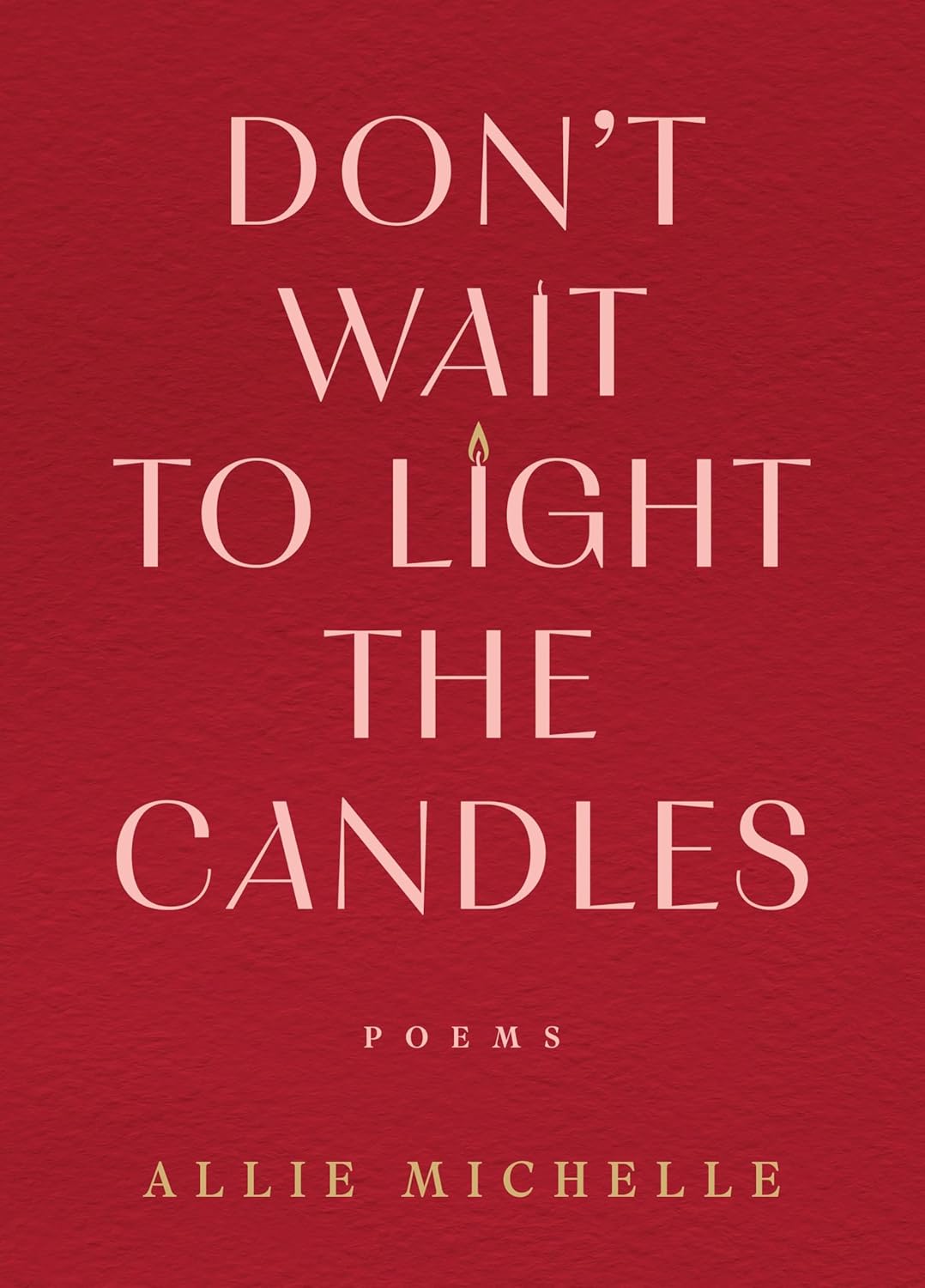 Don't Wait To Light The Candles: Poems By Michelle. Allie 20 9780778306733