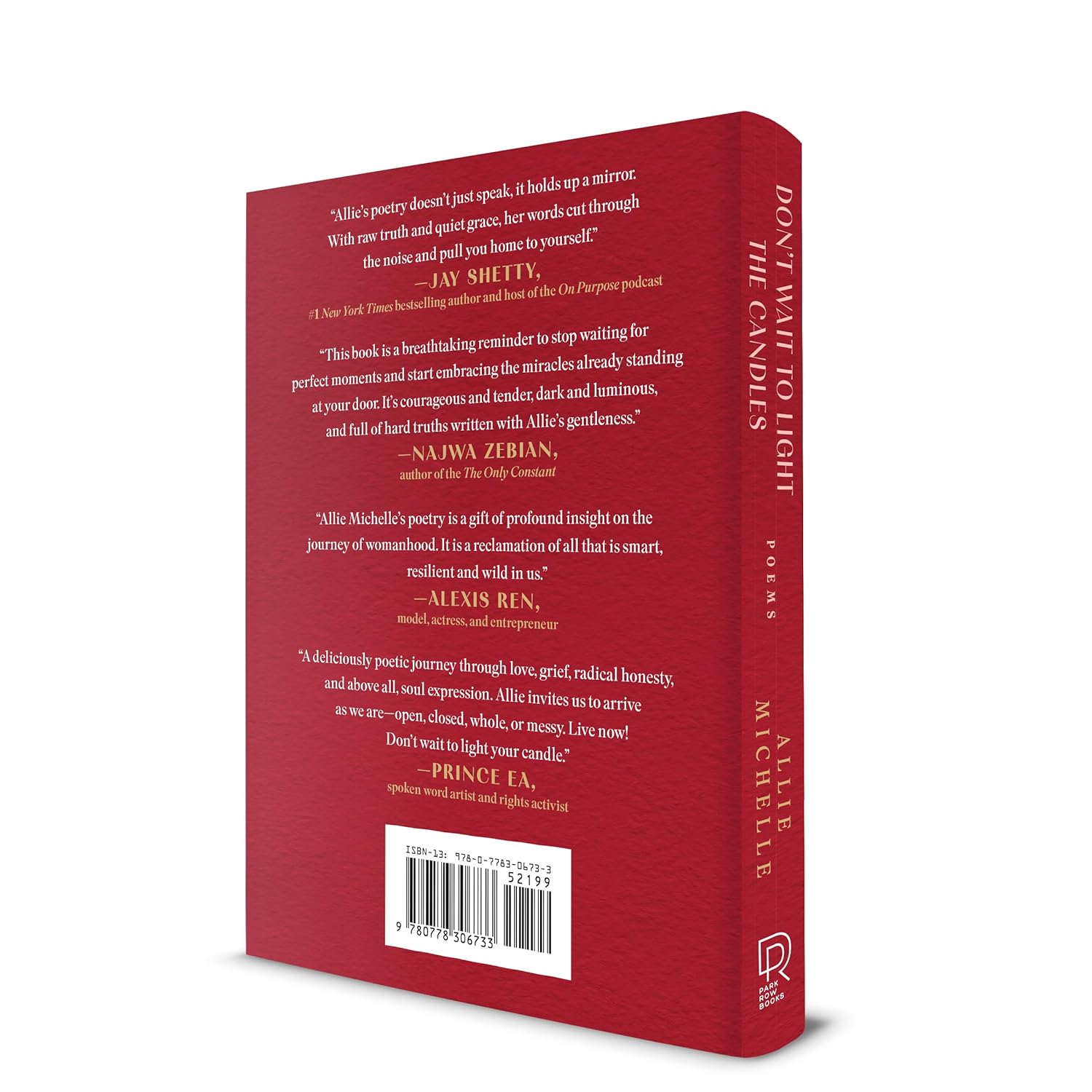 Don't Wait To Light The Candles: Poems By Michelle. Allie 20 9780778306733_ffd32007-05d1-4258-b476-8c1c44e4c0a7