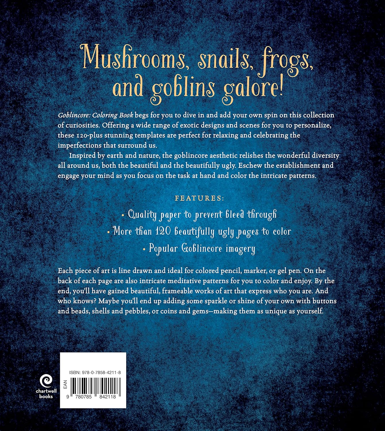 Goblincore Coloring Book by Chartwell Books 20 9780785842118_1_86d7a8f5-008e-4842-9930-fffc7a01de94