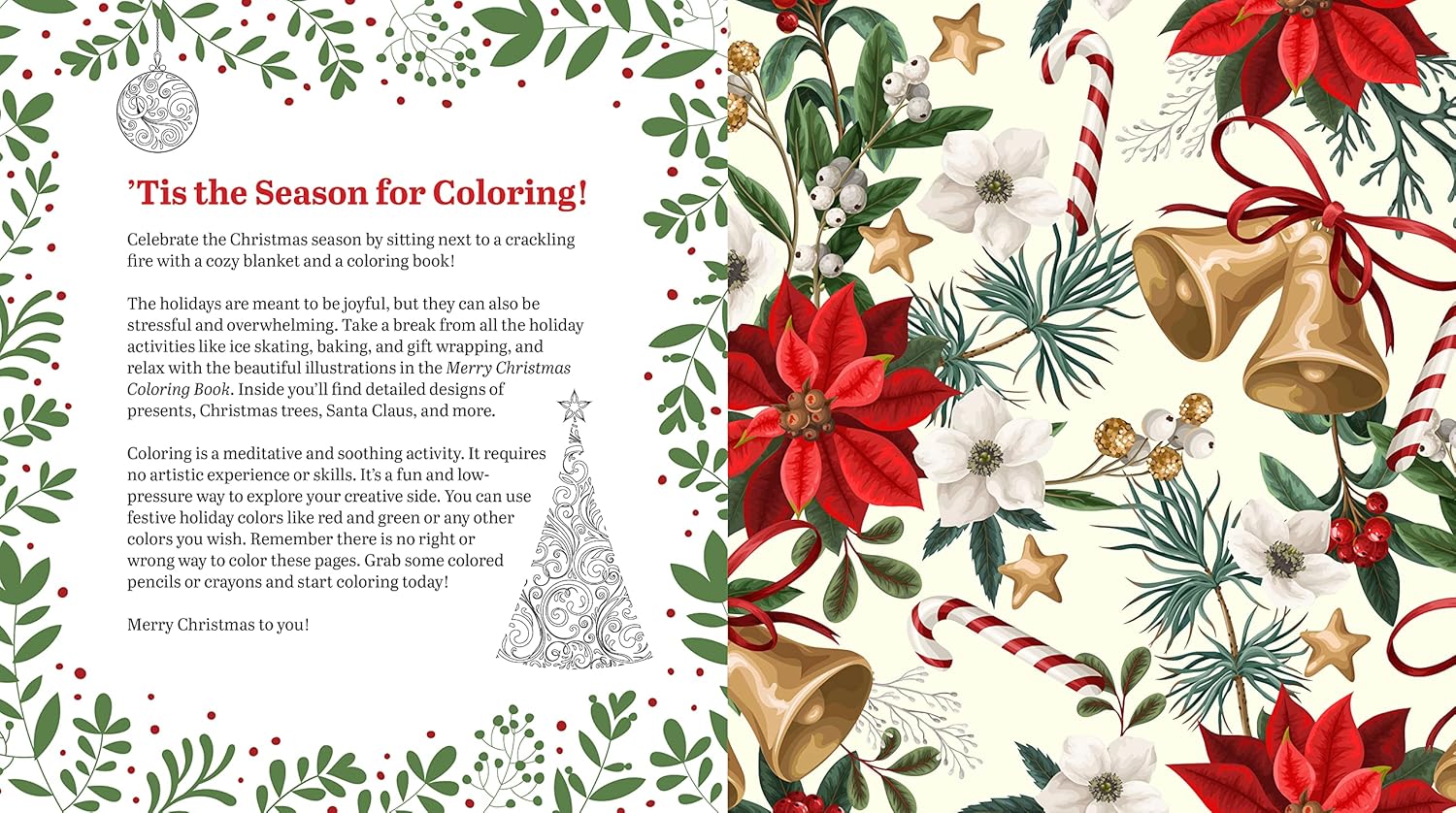 Merry Christmas Coloring Book by Chartwell Books 9780785843023_1