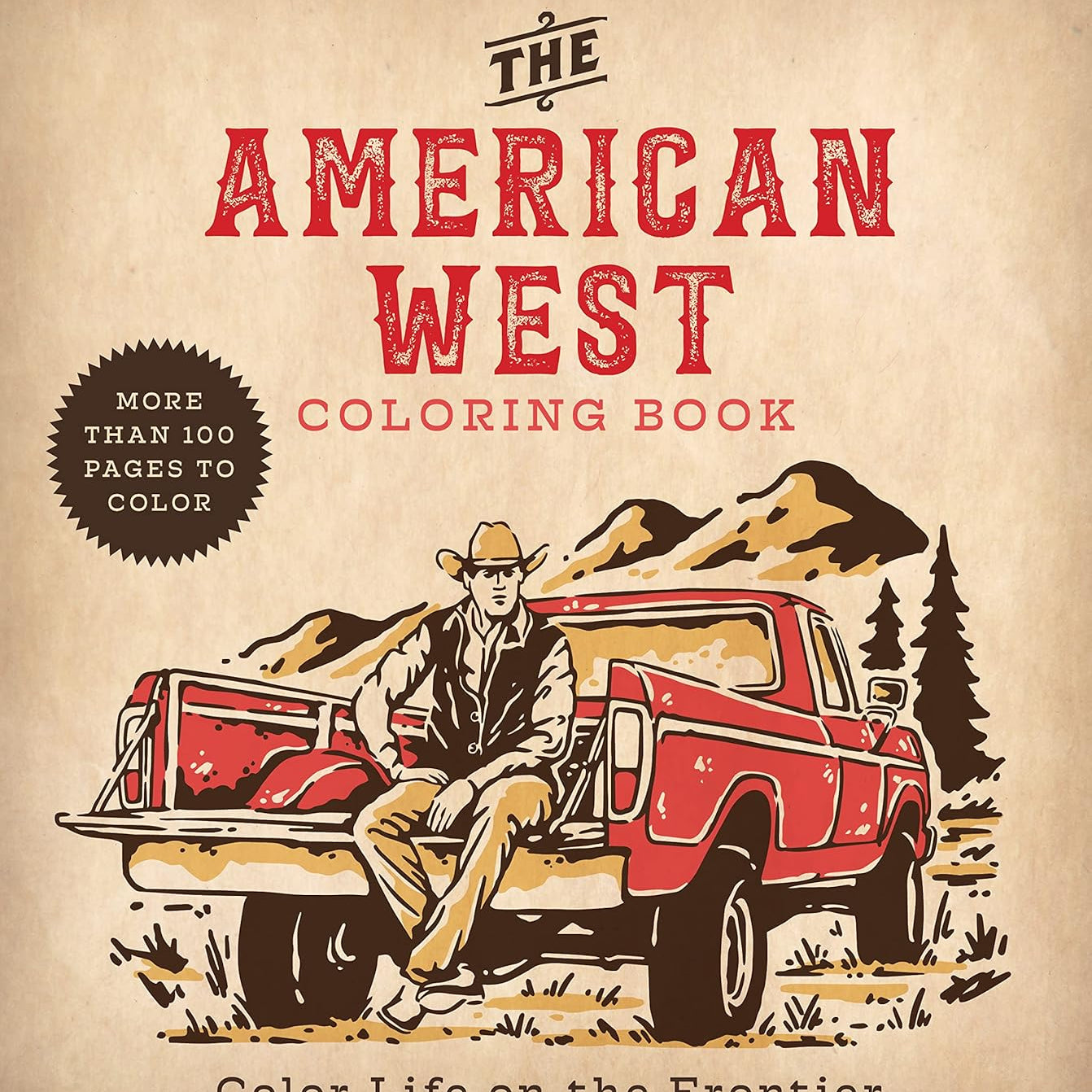 American West Coloring Book: Color Life On The Frontier by Chartwell Books 9780785843207