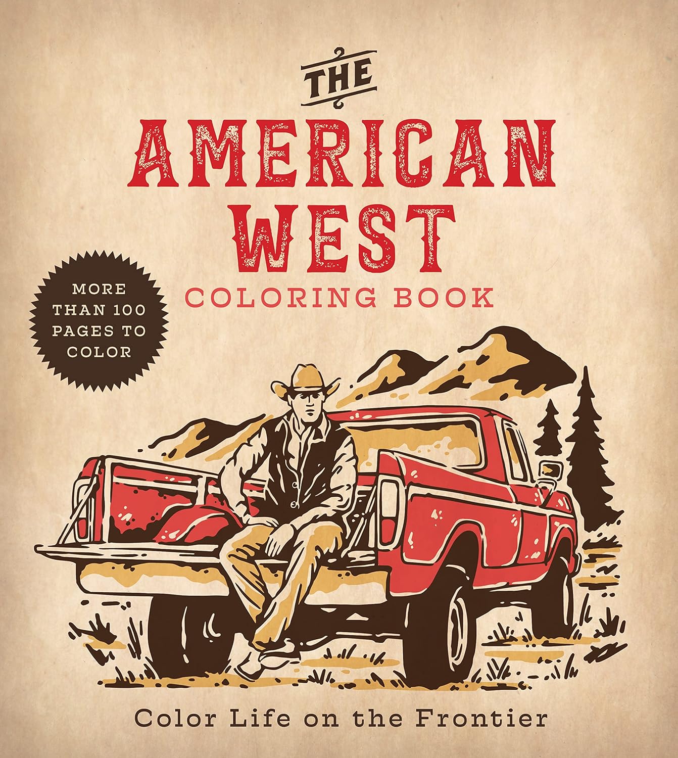 American West Coloring Book: Color Life On The Frontier by Chartwell Books 9780785843207