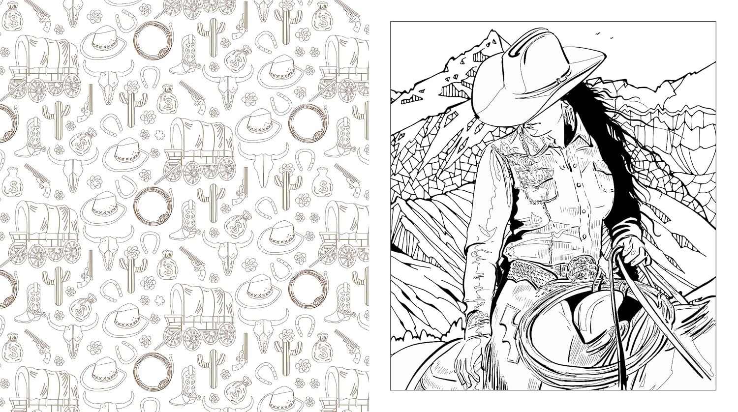 American West Coloring Book: Color Life On The Frontier by Chartwell Books 9780785843207_2