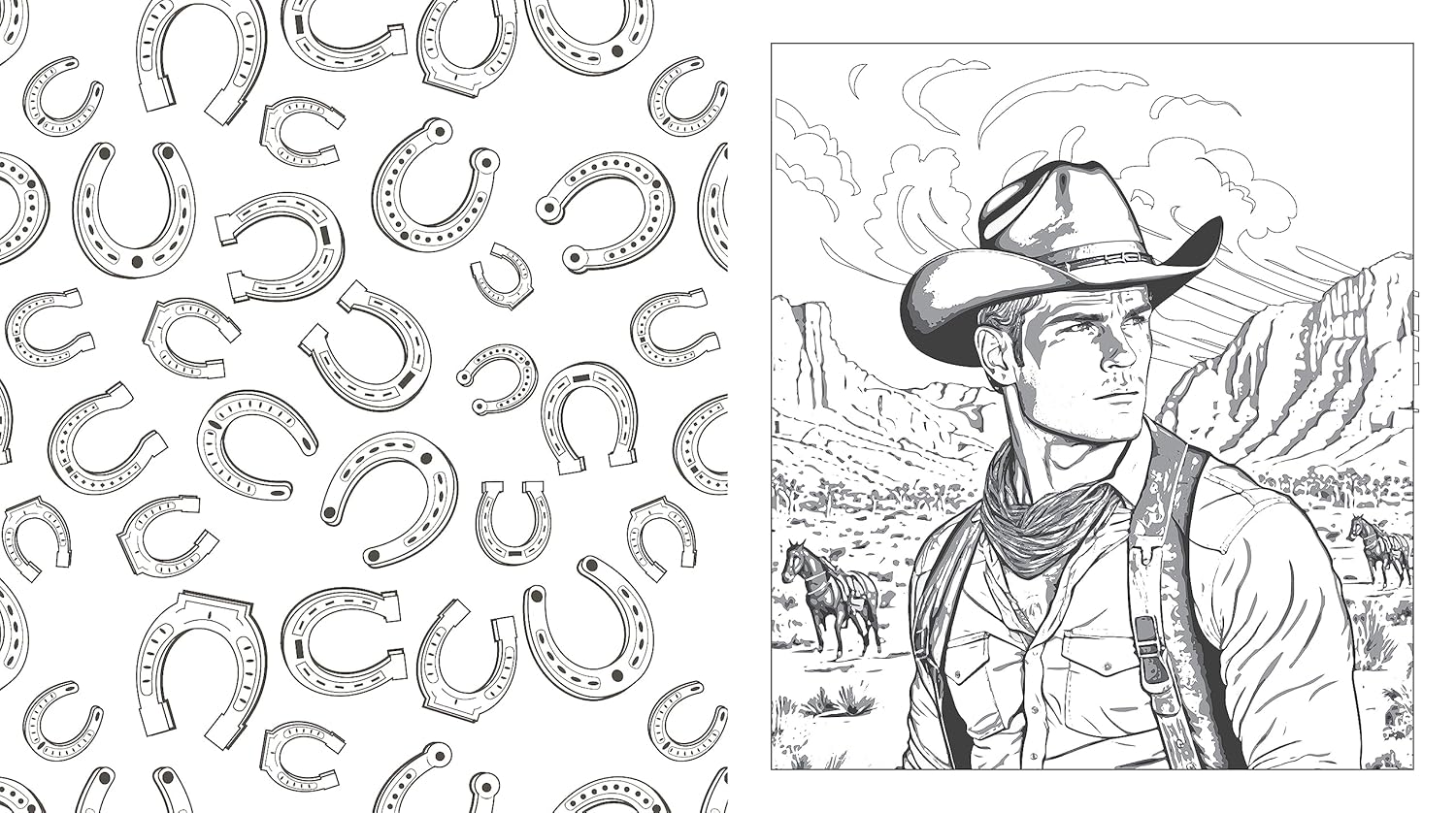 American West Coloring Book: Color Life On The Frontier by Chartwell Books 9780785843207_3