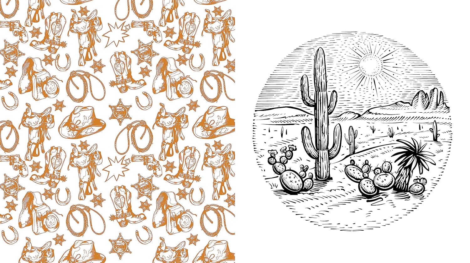 American West Coloring Book: Color Life On The Frontier by Chartwell Books 9780785843207_4