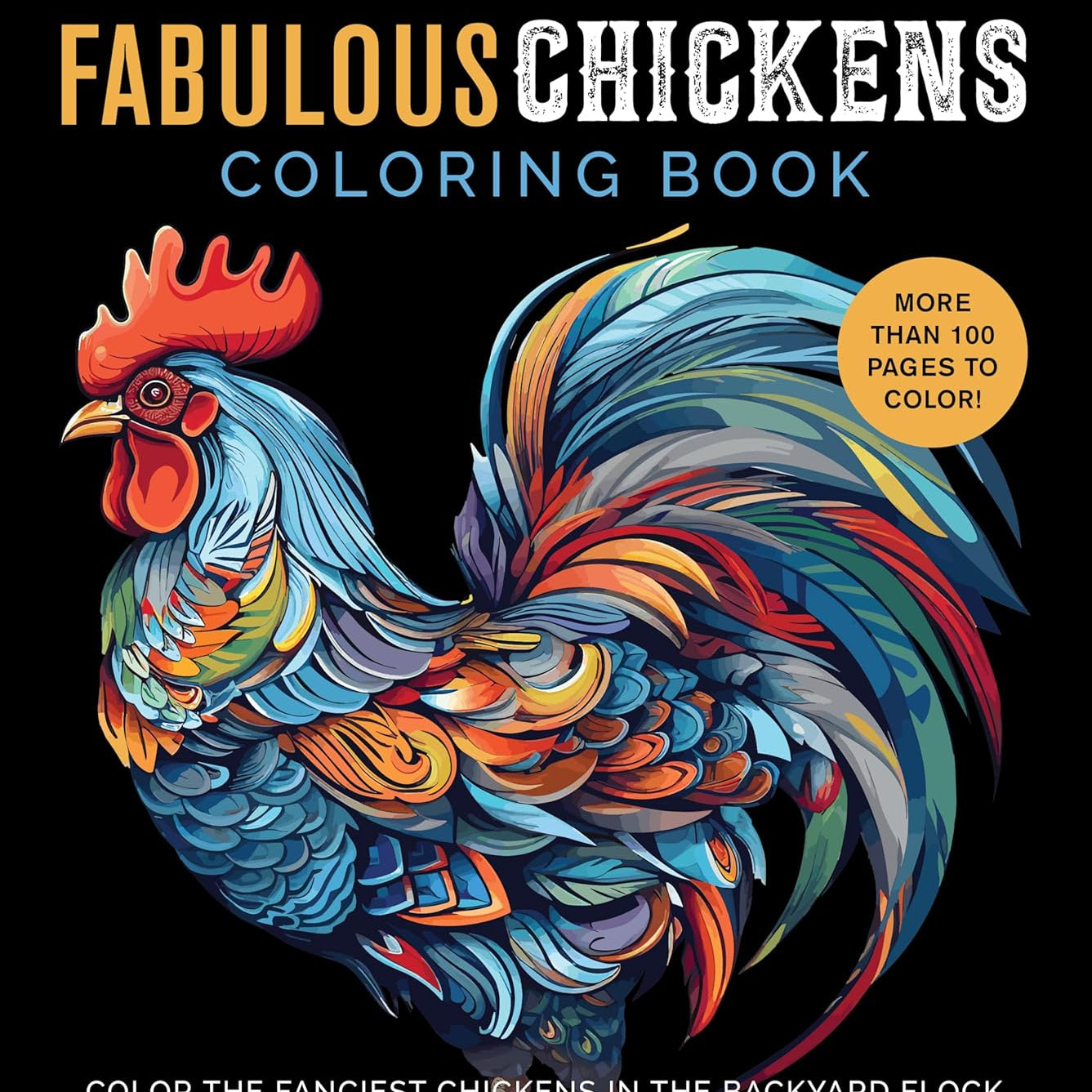 Fabulous Chickens Coloring Book by Chartwell Books 9780785844068
