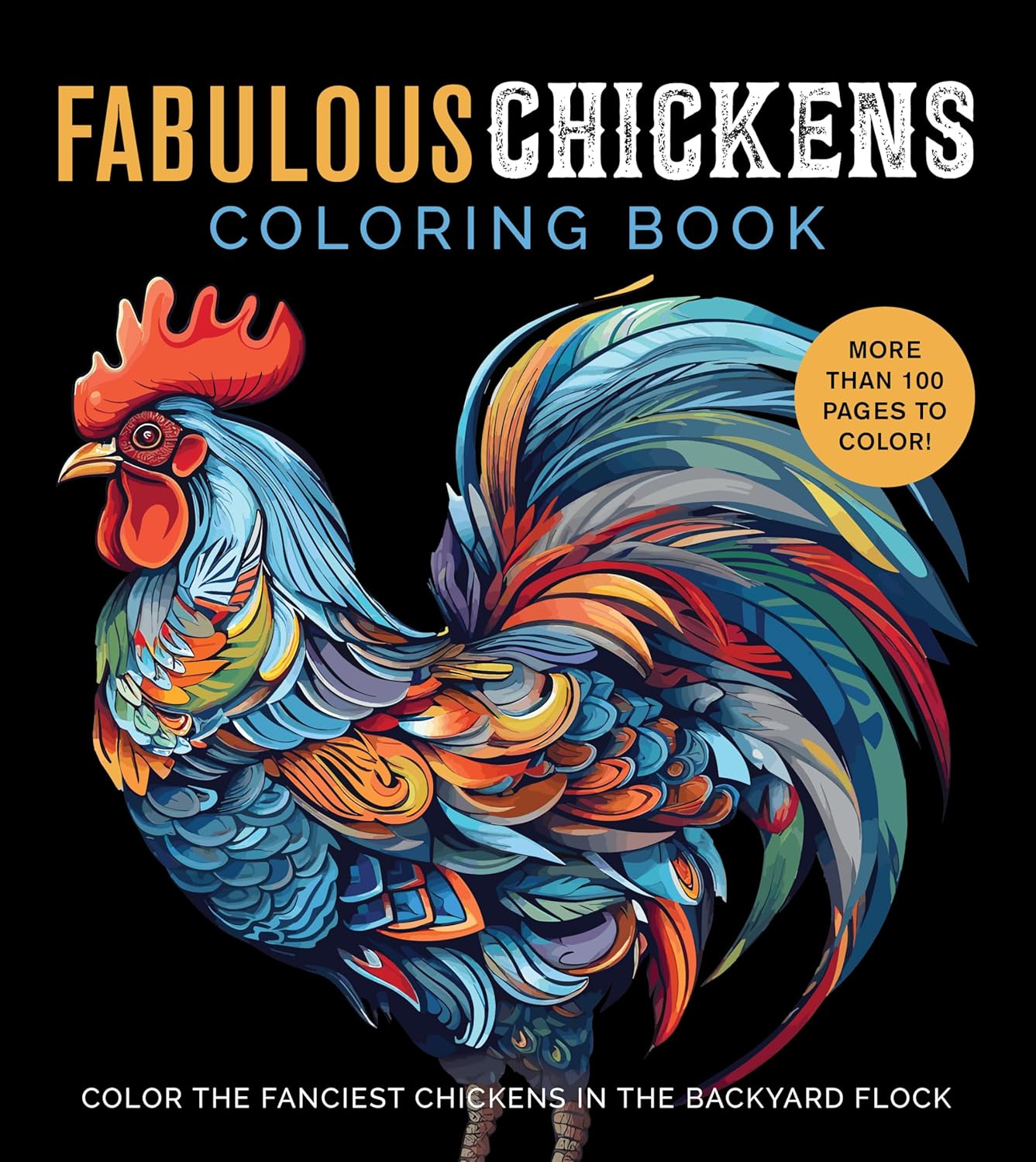 Fabulous Chickens Coloring Book by Chartwell Books 9780785844068