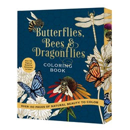 Butterflies, Bees & Dragonflies Coloring Book: 150 by Chartwell Books 20 9780785846314