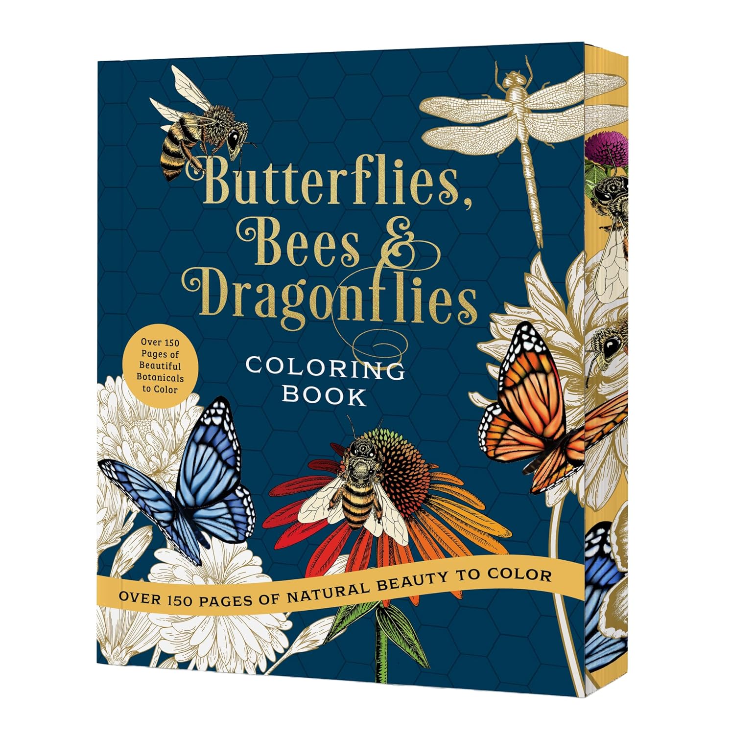 Butterflies, Bees & Dragonflies Coloring Book: 150 by Chartwell Books 20 9780785846314_760a7ffd-5a4e-45a3-9a91-91a0dfa59ab3