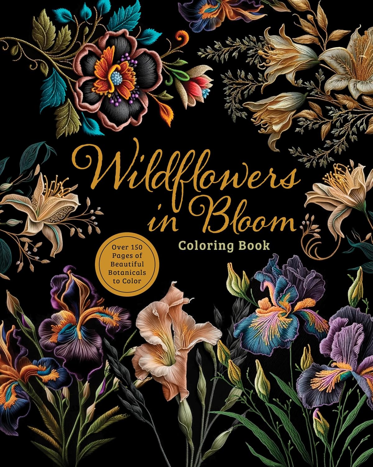Wildflowers In Bloom Coloring Book: 150 by Chartwell Books 20 9780785846321