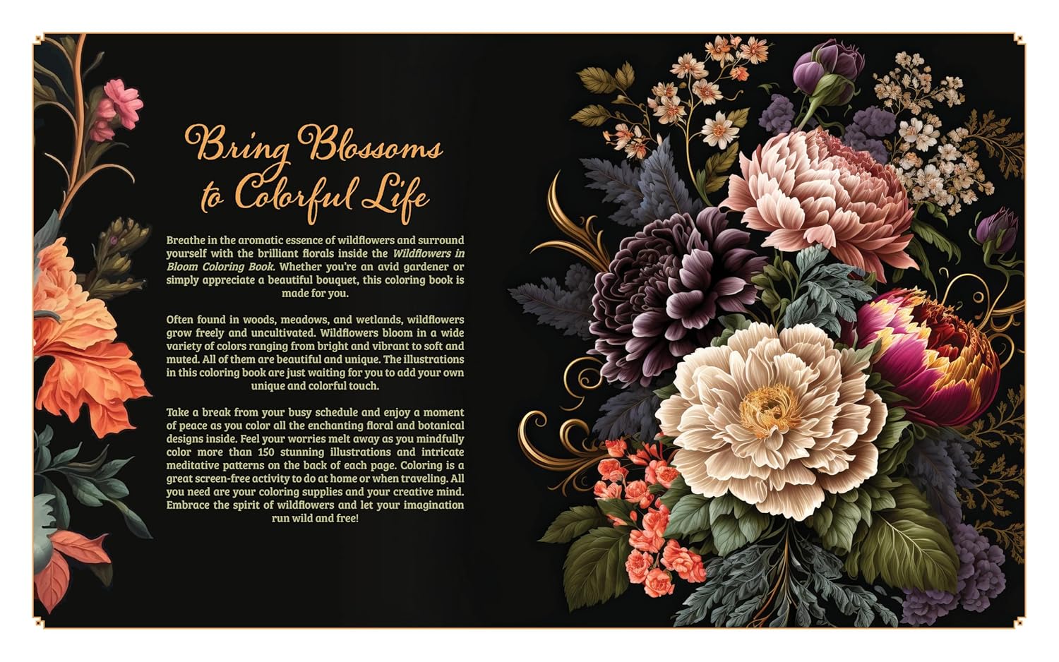 Wildflowers In Bloom Coloring Book: 150 by Chartwell Books 20 9780785846321_1_62113c38-e42f-41e7-82d3-adfb479248d0