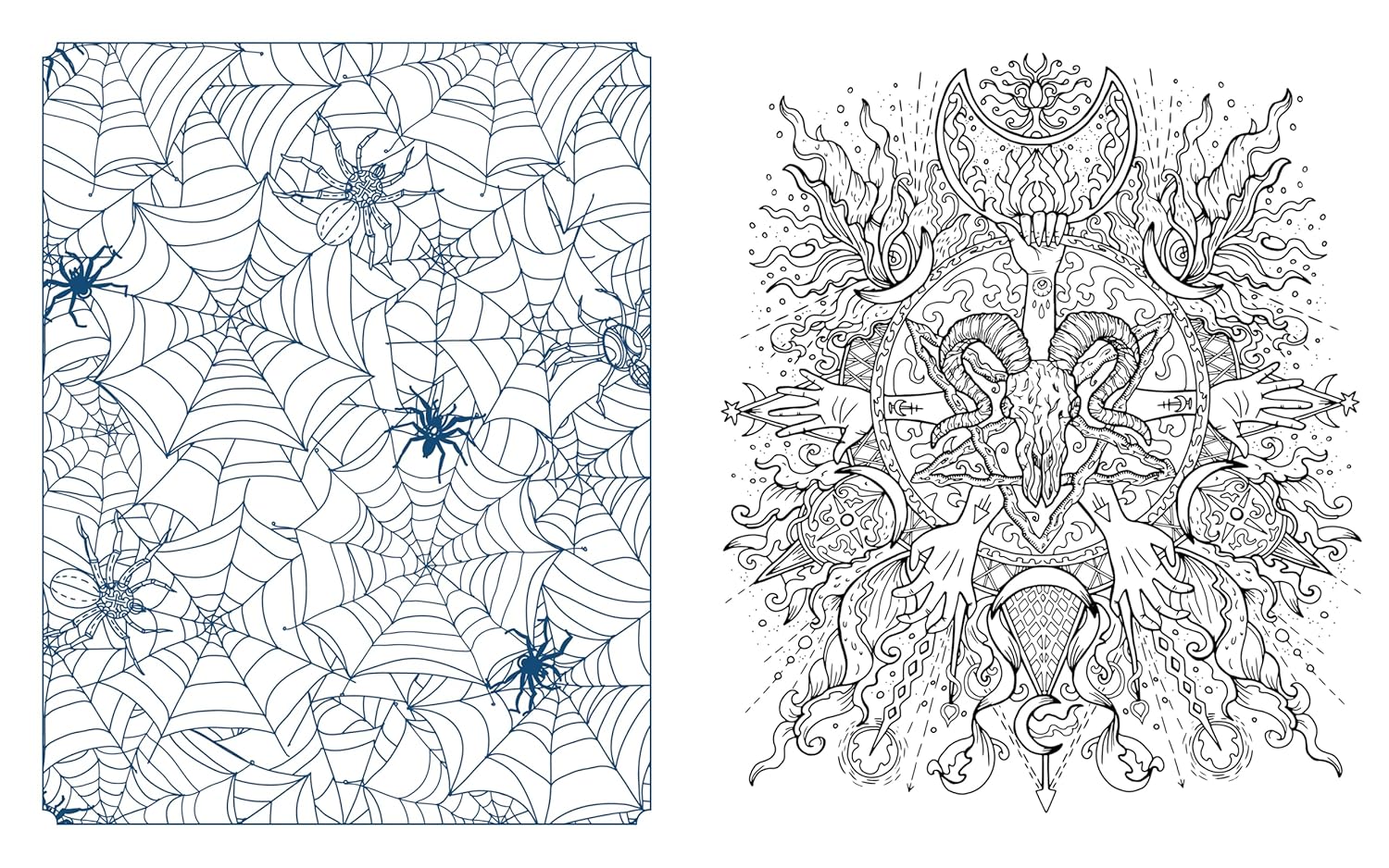 Dark Delights And Demons Coloring Book: 150 by Chartwell Books 20 9780785846338_5