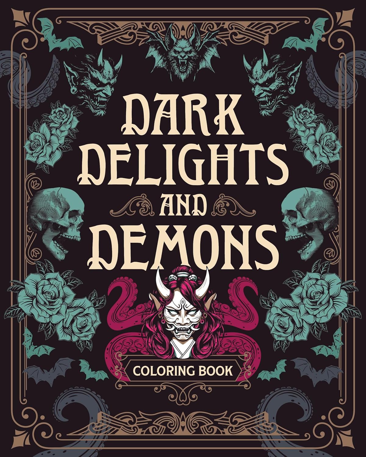 Dark Delights And Demons Coloring Book: 150 by Chartwell Books 20 9780785846338_fd5758fe-0930-4609-b3da-85a450e282de