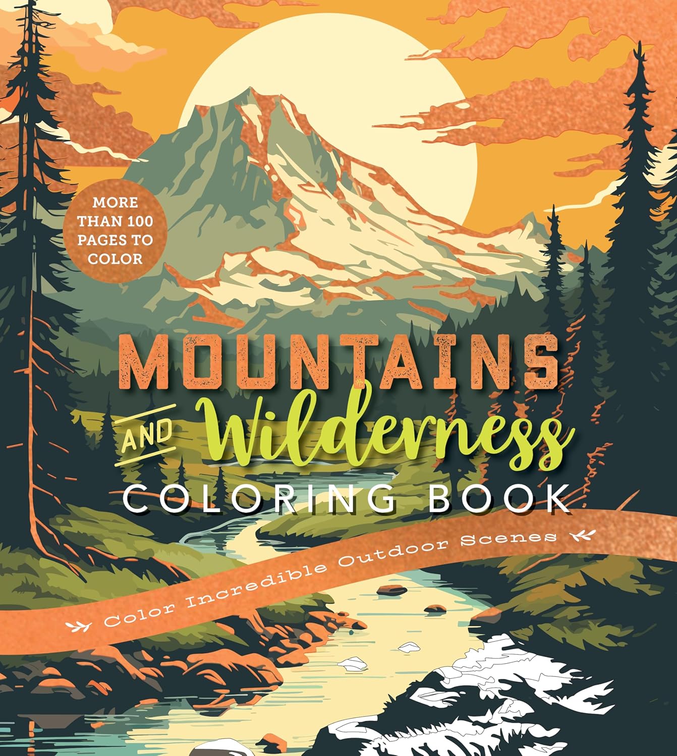 Mountains & Wilderness Coloring Book by Editors Of Chartwell Books 9780785846512