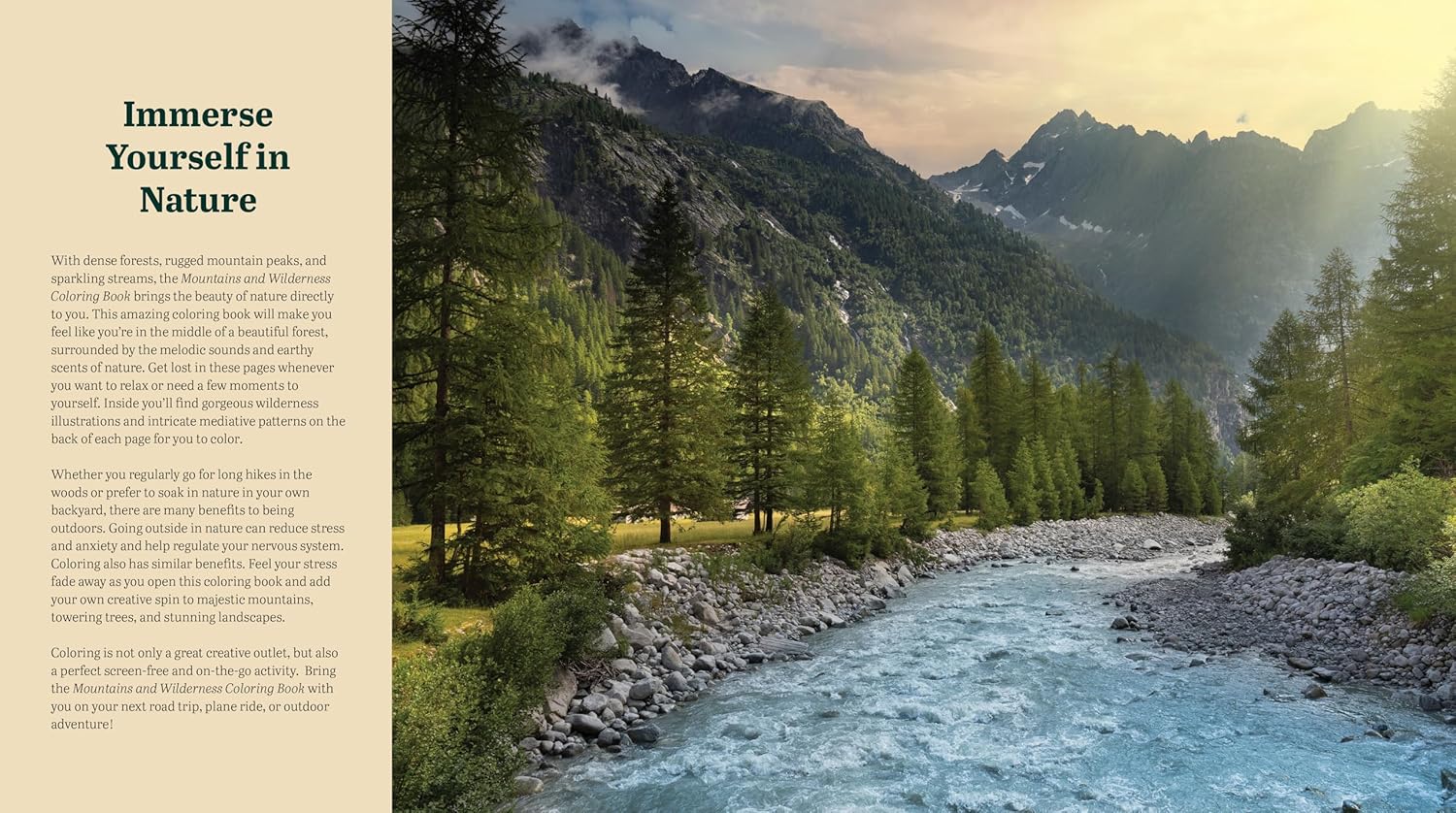 Mountains & Wilderness Coloring Book by Editors Of Chartwell Books 9780785846512_1