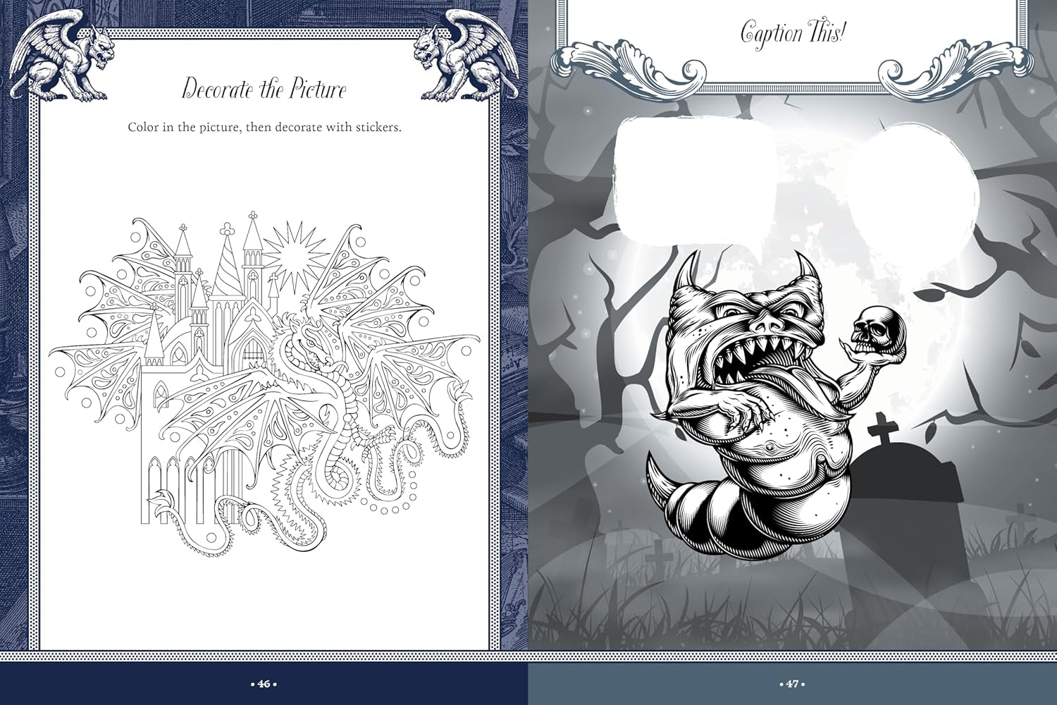 Monsters, Mayhem, And Myths Sticker, Color & Activity Book by Chartwell Books 9780785846796_5