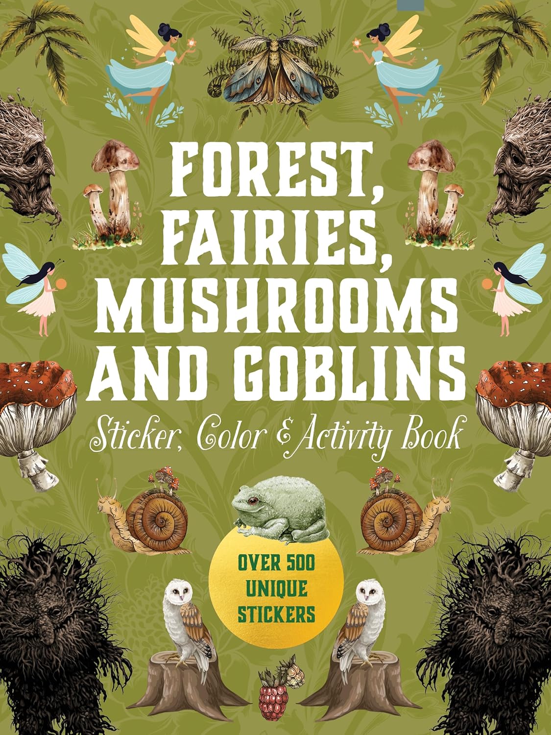 Forest, Fairies, Mushrooms & Goblins Sticker, Color & Activity Book by Chartwell 9780785846888