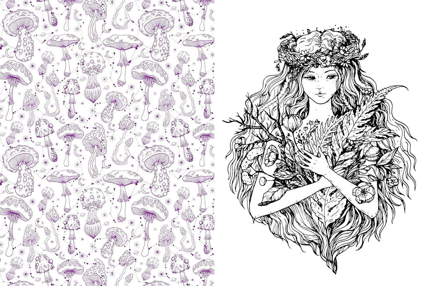 Forest, Fairies, Mushrooms & Goblins Sticker, Color & Activity Book by Chartwell 9780785846888_5