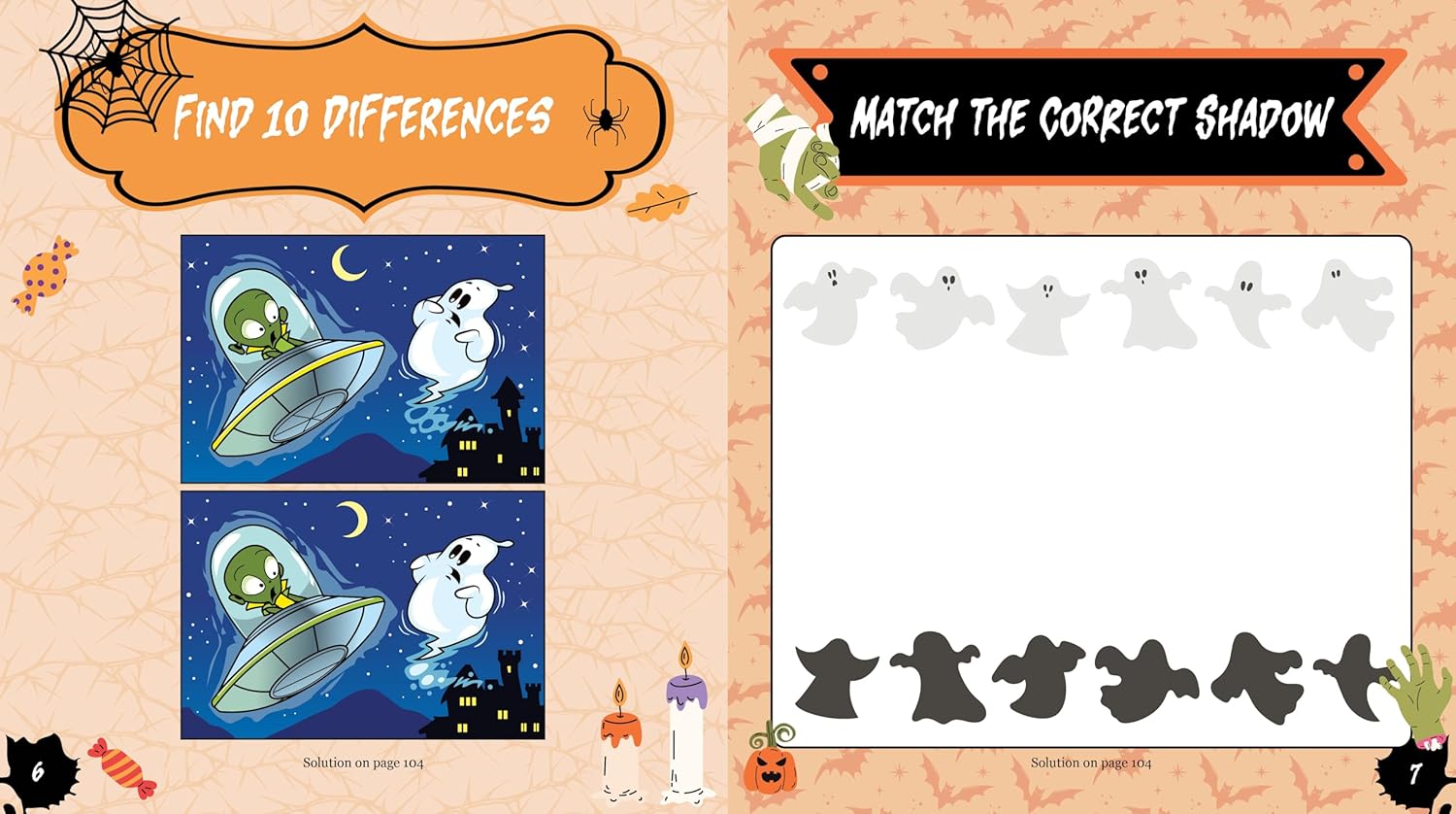 Scary Spooky Creepy Cute Sticker Color & Activity Book by Chartwell Books 9780785846901_2
