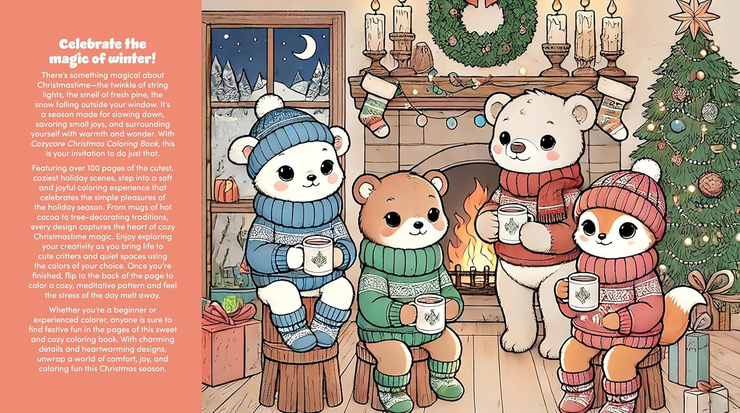 Cozycore Christmas Coloring Book by Editors Of Chartwell Books 9780785847267_1