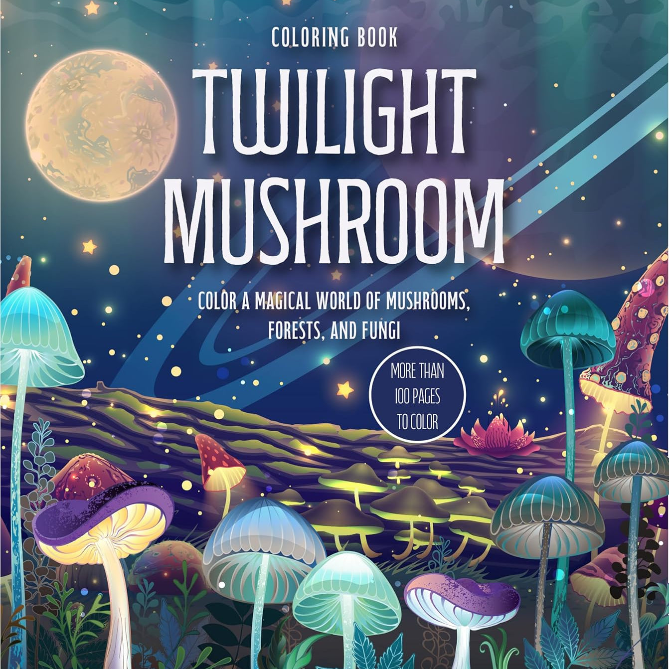 Twilight Mushrooms Coloring Book by Chartwell Books 9780785847298