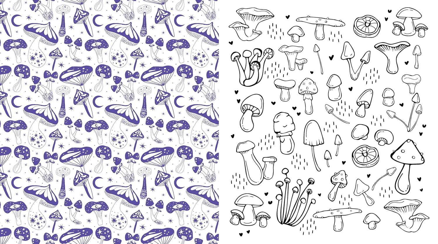 Twilight Mushrooms Coloring Book by Chartwell Books 9780785847298_4