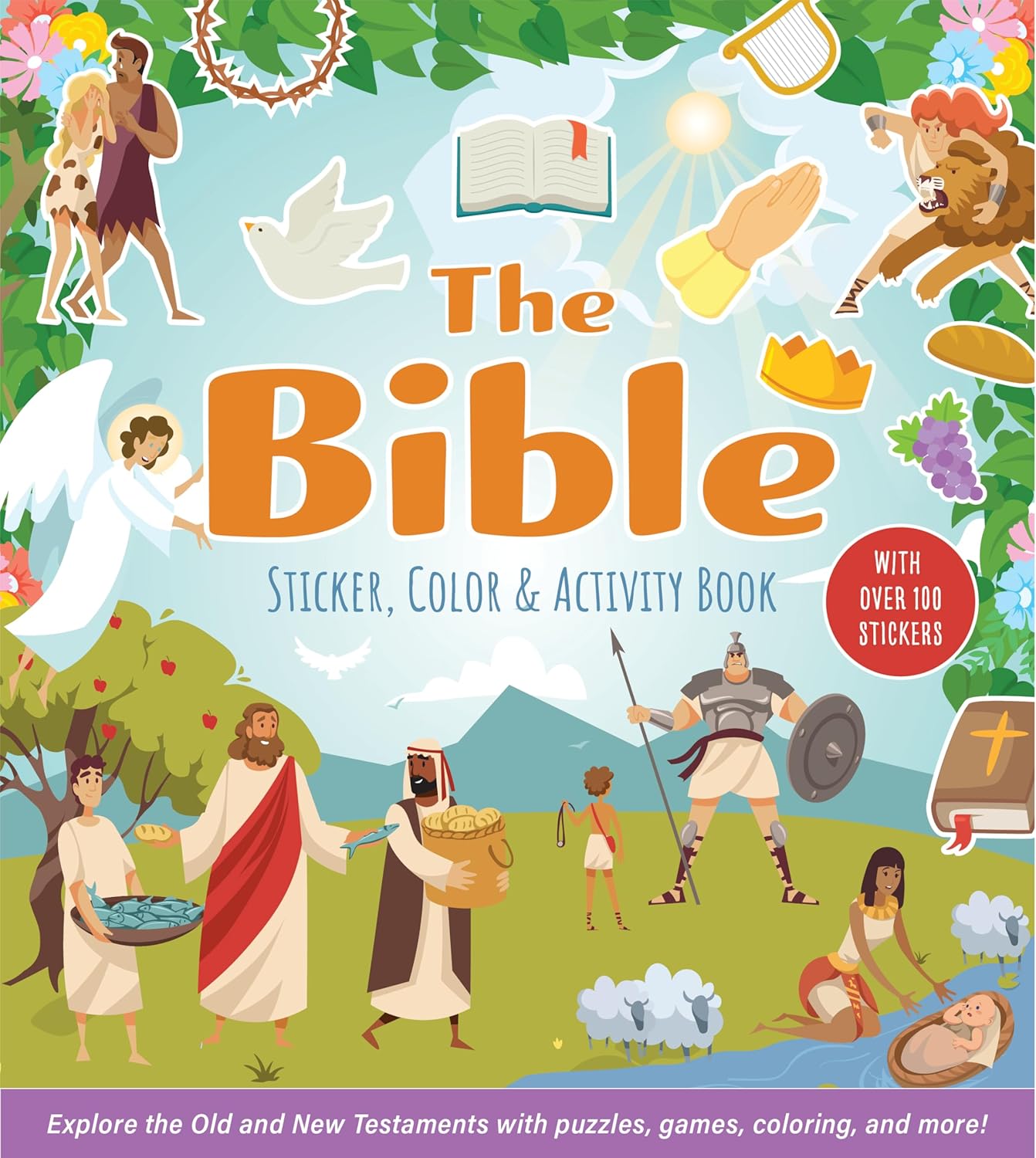 The Bible Sticker, Color, & Activity Book by Chartwell Books 20 9780785847670