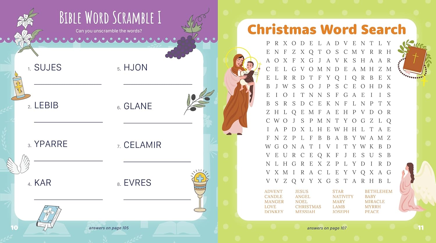 The Bible Sticker, Color, & Activity Book by Chartwell Books 20 9780785847670_5