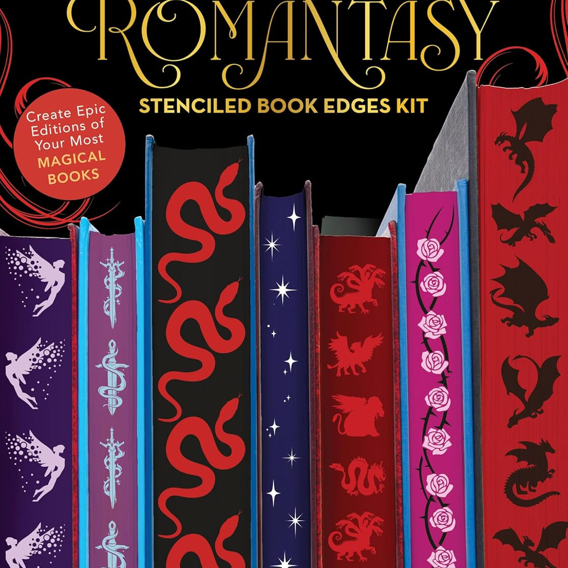 Romantasy Stenciled Book Edges Kit by Editors Of Chartwell Books 9780785847786