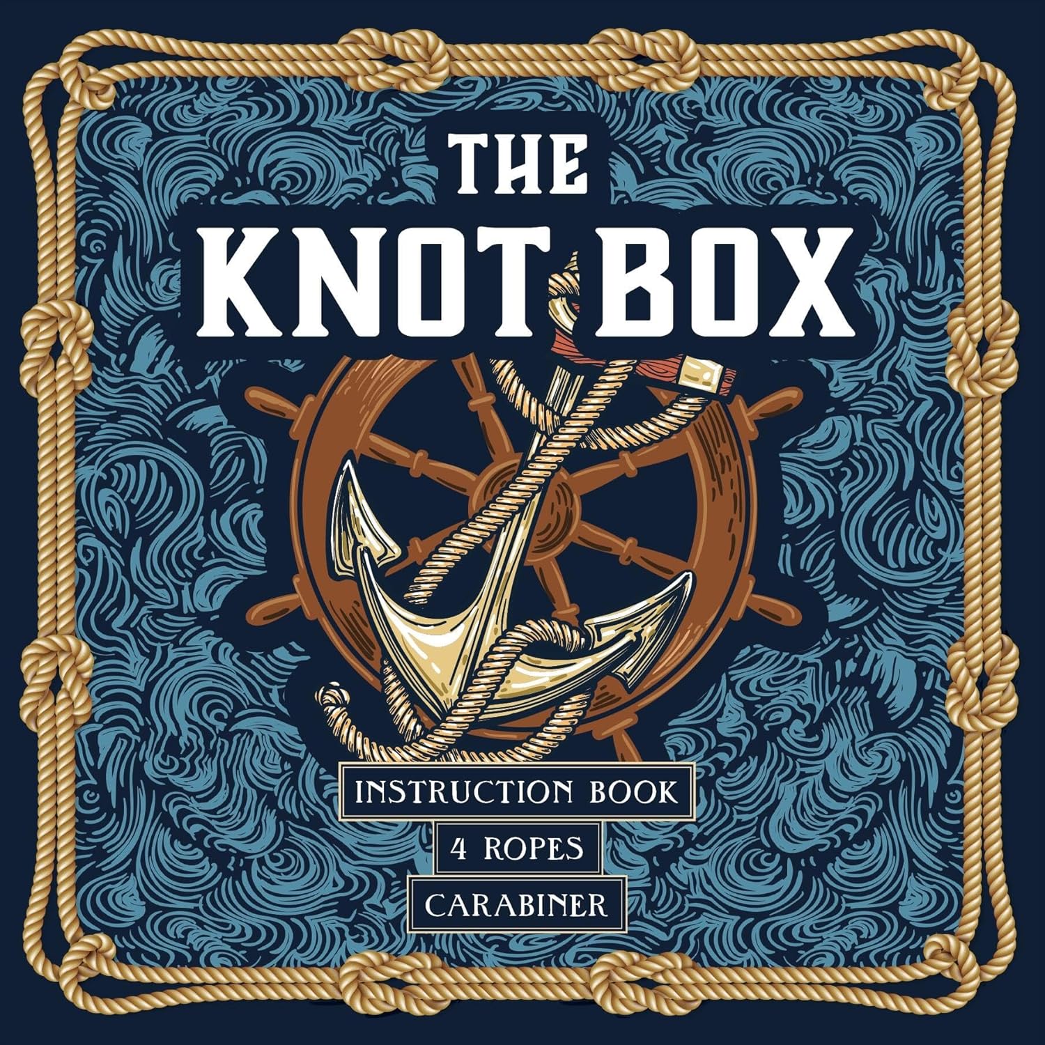 The Knot Box: Instruction Book, 4 Ropes, Carabiner by Editors Of Chartwell Books 9780785847809