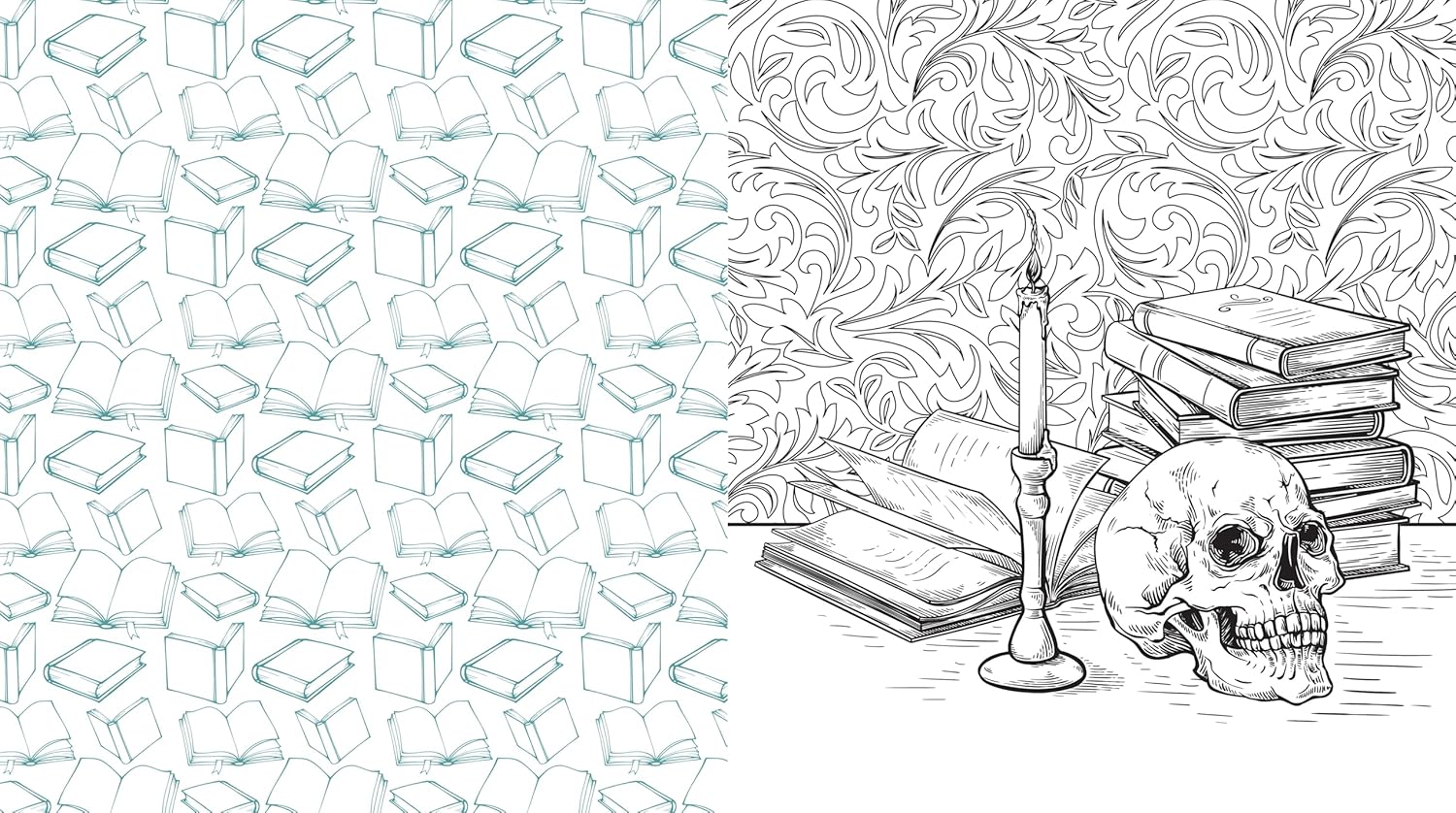 Available 10/07 by Dark Academia Coloring Book by Editors Of Chartwell Books 9780785847908_2