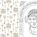 Available 10/07 by Dark Academia Coloring Book by Editors Of Chartwell Books 9780785847908_3