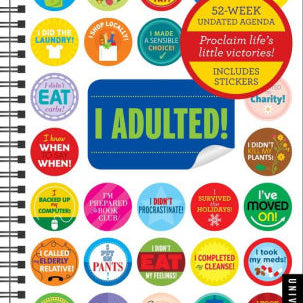 I Adulted! Undated Agenda Calendar - Andrews Mcmeel 9780789337566_61b38372-f055-4060-ab1d-a796a37a9df0