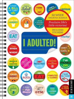 I Adulted! Undated Agenda Calendar - Andrews Mcmeel 9780789337566_61b38372-f055-4060-ab1d-a796a37a9df0