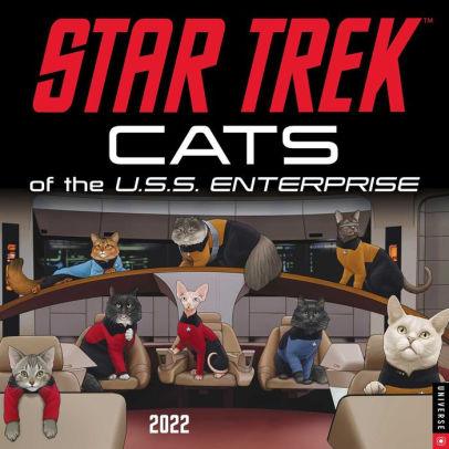 STAR TREK: CATS OF THE U.S.S. ENTERPRISE 2022 WALL 9780789340597